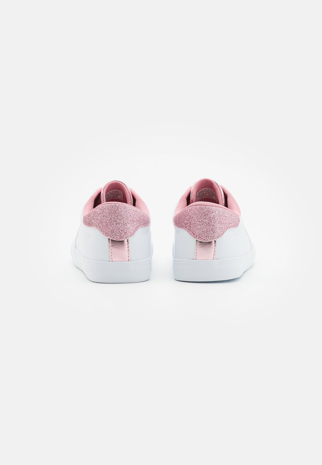 Низкие кроссовки Theron Polo Ralph Lauren, цвет white/light pink/glitter light pink — фото 3