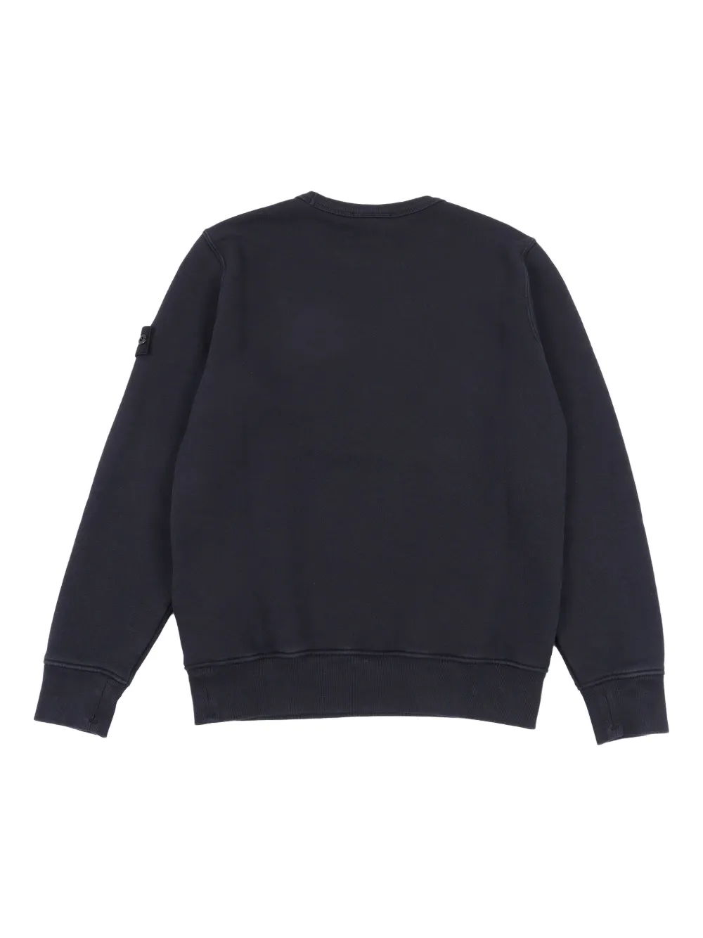 Хлопковый свитшот с нашивкой-компасом Stone Island Junior, черный — фото 2