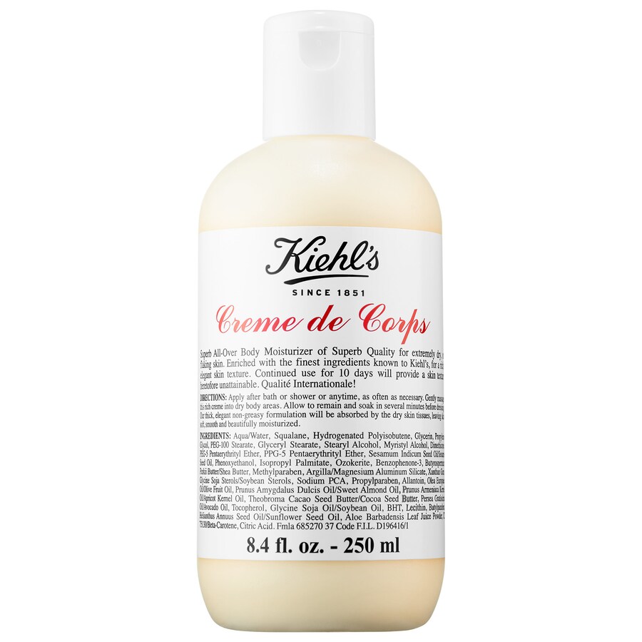 

Многоразовый увлажняющий лосьон для тела Crème de Corps со скваланом Kiehl's Since 1851, 8.4 oz/250 ml