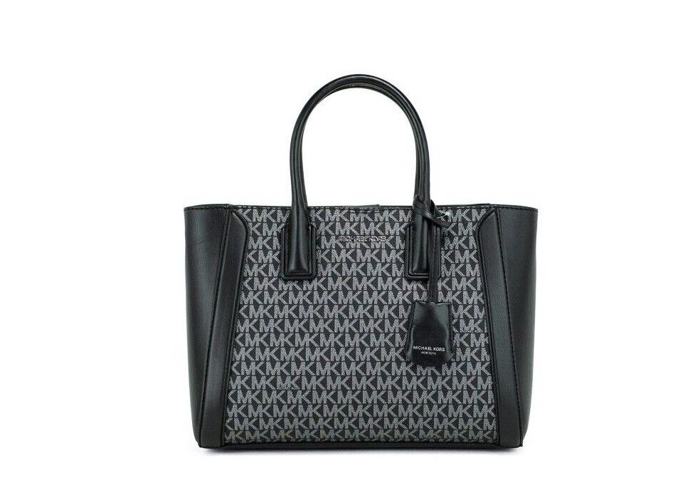 

Сумка-портфель Kali Medium Black Signature из ПВХ, чехол для iPad Michael Kors