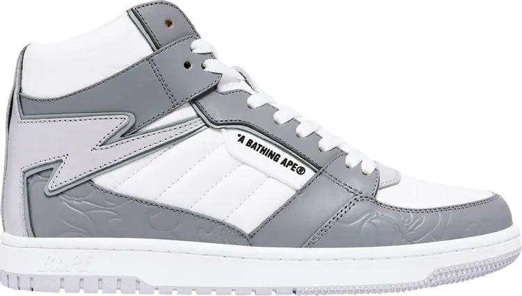 

Кроссовки Bapesta 88 Mid #1 'White Grey', белый, Серый, Кроссовки Bapesta 88 Mid #1 'White Grey', белый