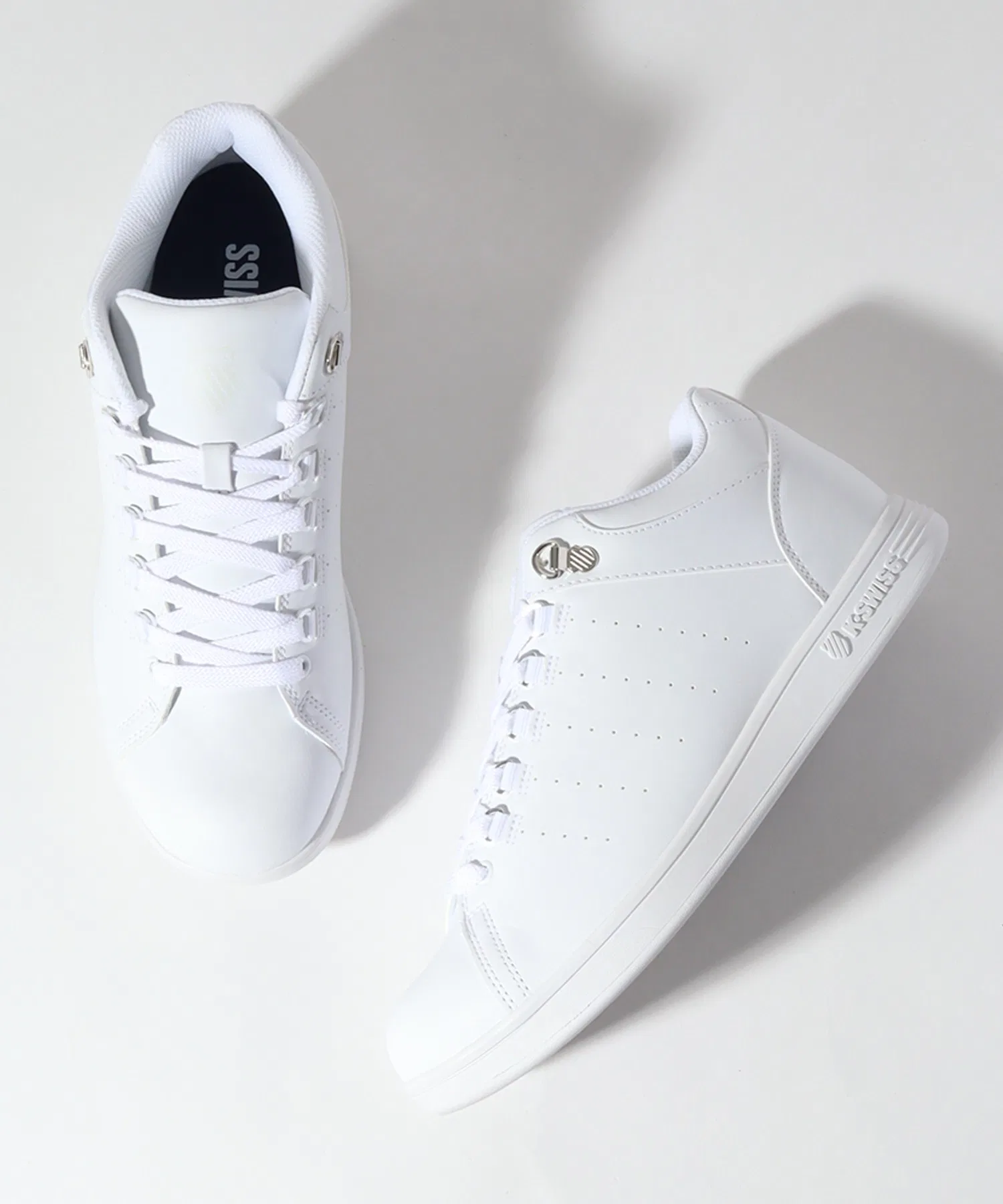 Мужские мид-топ кроссовки K-SWISS LOZAN белые
