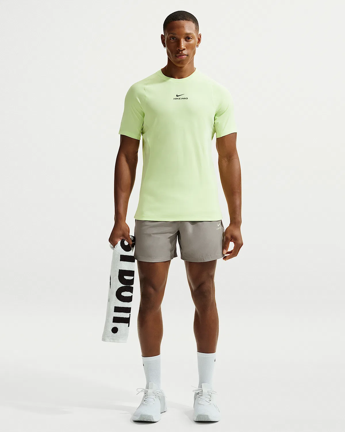 Мужские шорты Nike Pro Training Dri-FIT 6", Light Army/Light Liquid Lime