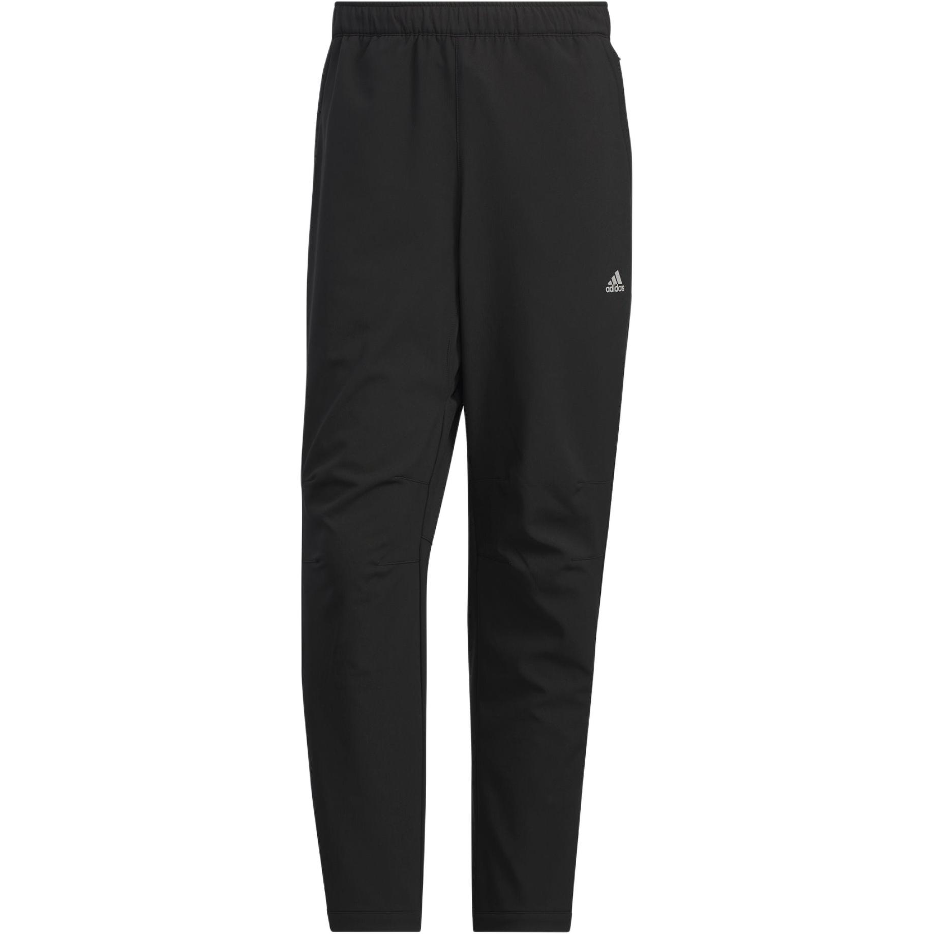 Adidas Основные товары FW24 Бондед Флис Вязаные спортивные штаны Men's Black — фото 3
