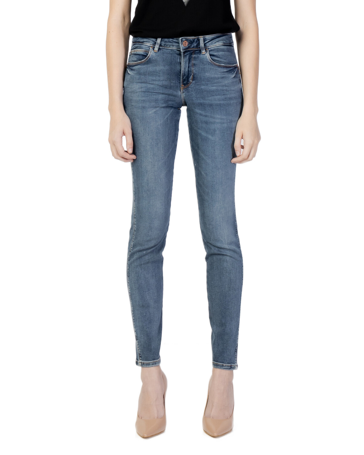 

Джинсы Guess узкие, синий
