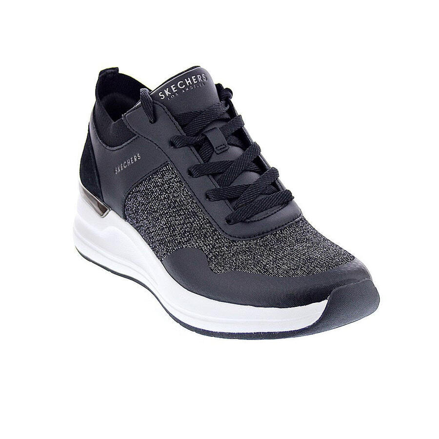 Элегантные кроссовки женские Skechers Billion Winning Streak ЧЕРНЫЕ — фото 4