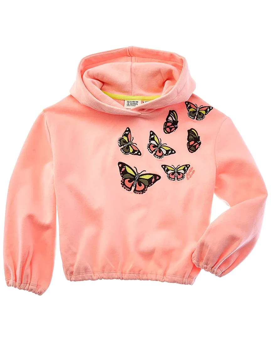 Худи Scotch & Soda с пузырчатым краем, розовый