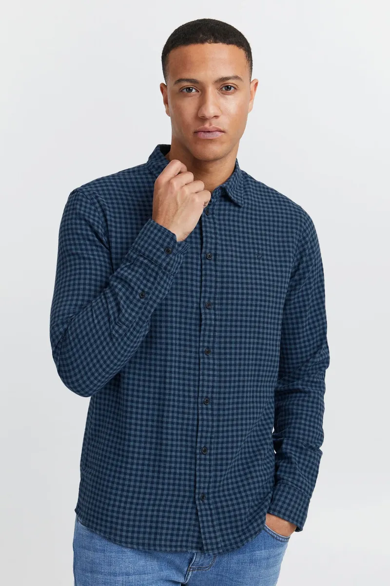 

Рубашка с длинными рукавами из смесового материала "BLEND BHShirt", цвет Dress Blues