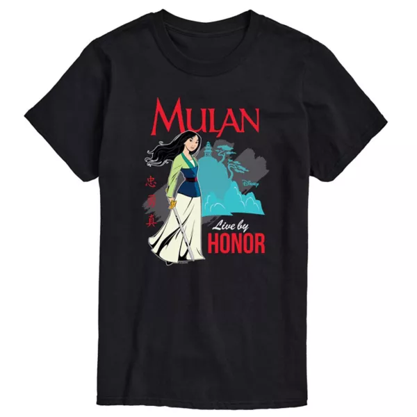 

Футболка мужская Mulan "Живи по чести" Disney, черный