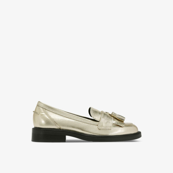 

Кожаные мокасины Mira на плоской подошве с кисточками Kg Kurt Geiger, золотой