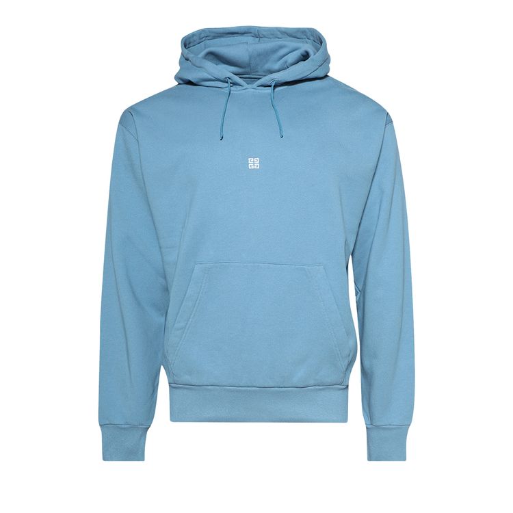 

Худи Givenchy Boxy Fit Hoodie With Pocket Base Blue/White, синий