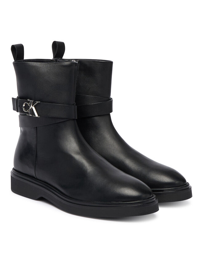 Ботильоны Ankle Boot W/ Metal Logo HW0HW02663 Calvin Klein, черный — фото 2
