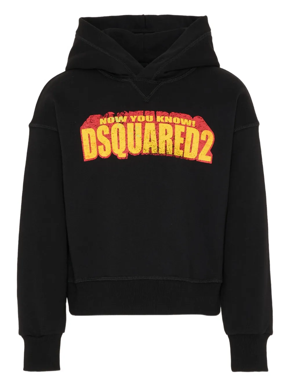

Худи с принтом логотипа Dsquared2 Kids, черный