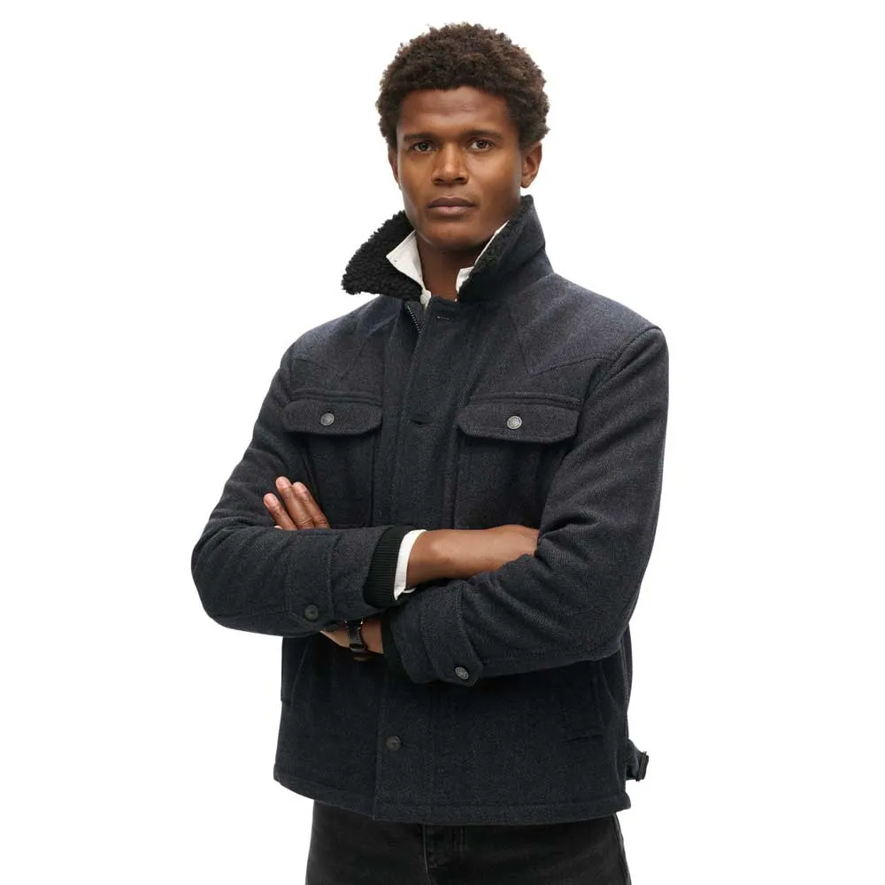 

Куртка Superdry Merchant Wool Chore, черный