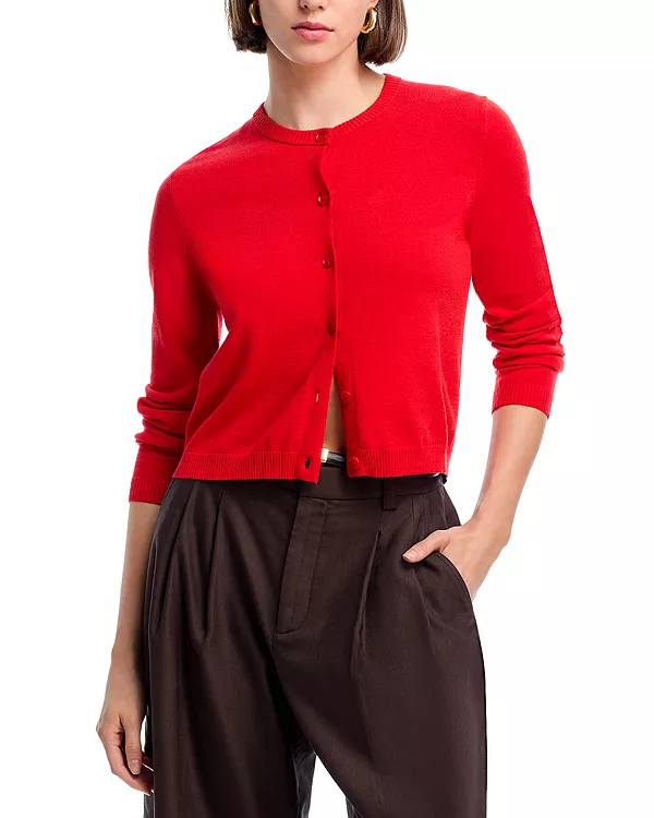 

Уютный мягкий кардиган French Connection, красный