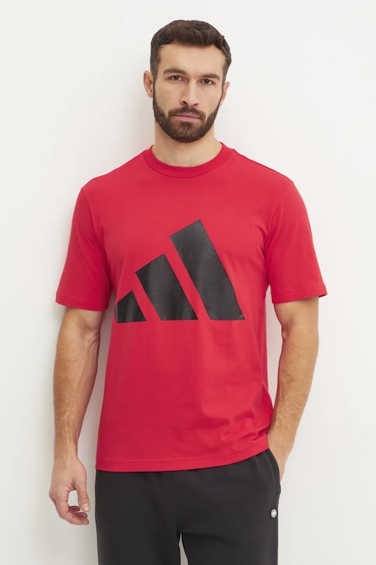 

Футболка хлопковая Essentials Adidas, красный