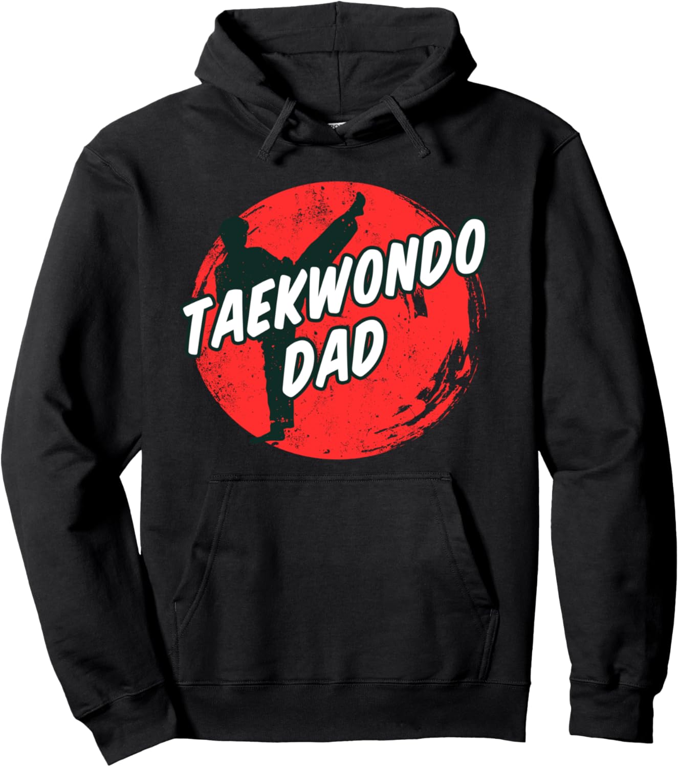 

Худи для папы-тхэквондиста (мужская и детская) Taekwondo Designs, черный
