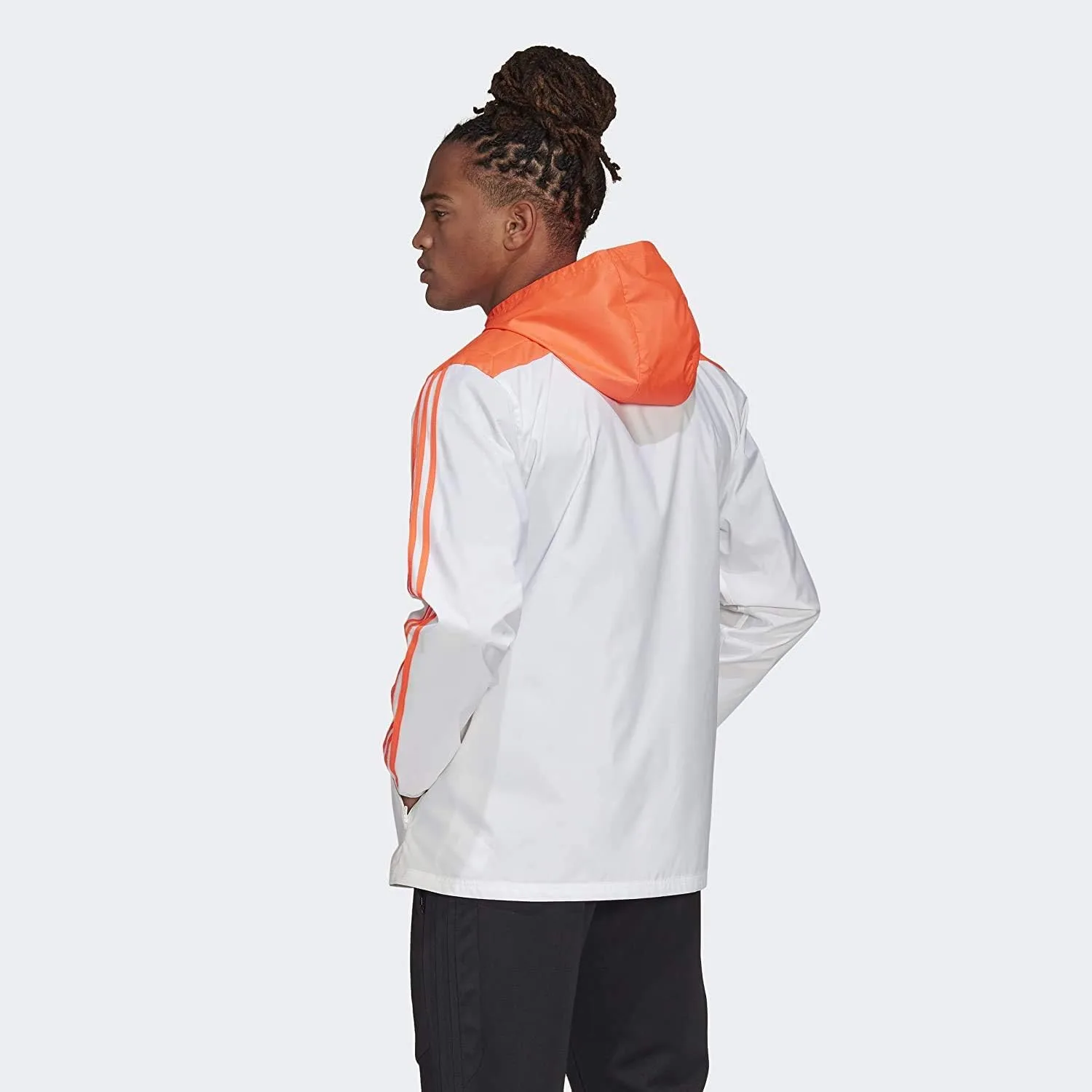 Мужская ветровка Adidas Alphaskin Tiro, белый/красный — фото 3