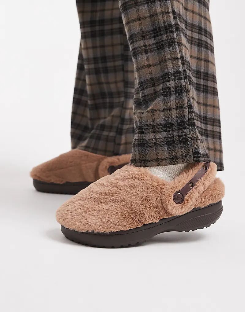 Сабо Crocs Unfurgettable коричневого цвета