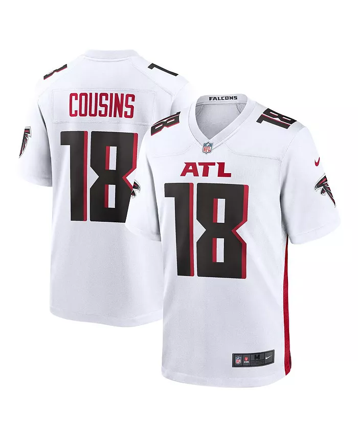 

Мужская игровая футболка Kirk Cousins Atlanta Falcons в белом цвете Nike