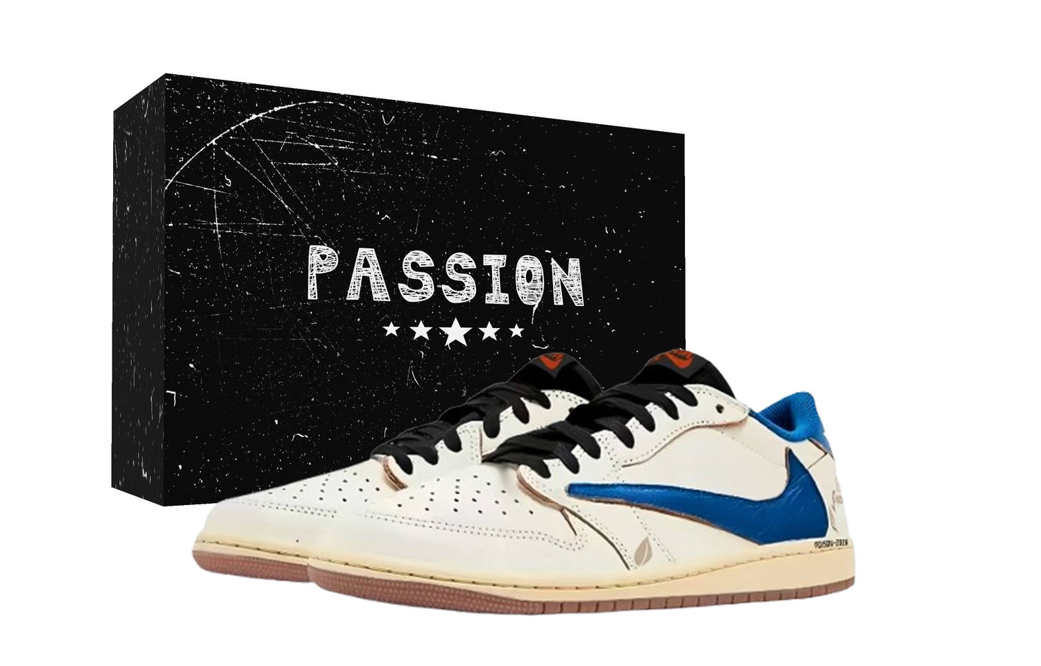 

Jordan Кроссовки Travis Scott x Air 1 Ecru Travis Scott X AJ1 Low Cushioning Low top Vintage Basketball Shoes Unisex