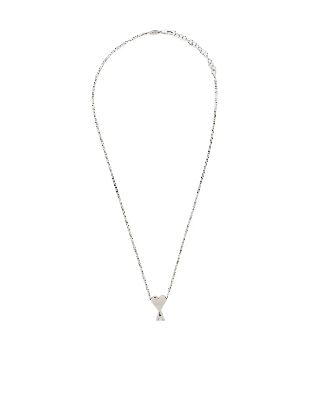 

Колье со звеньями в форме сердца AMI Paris, серебяный