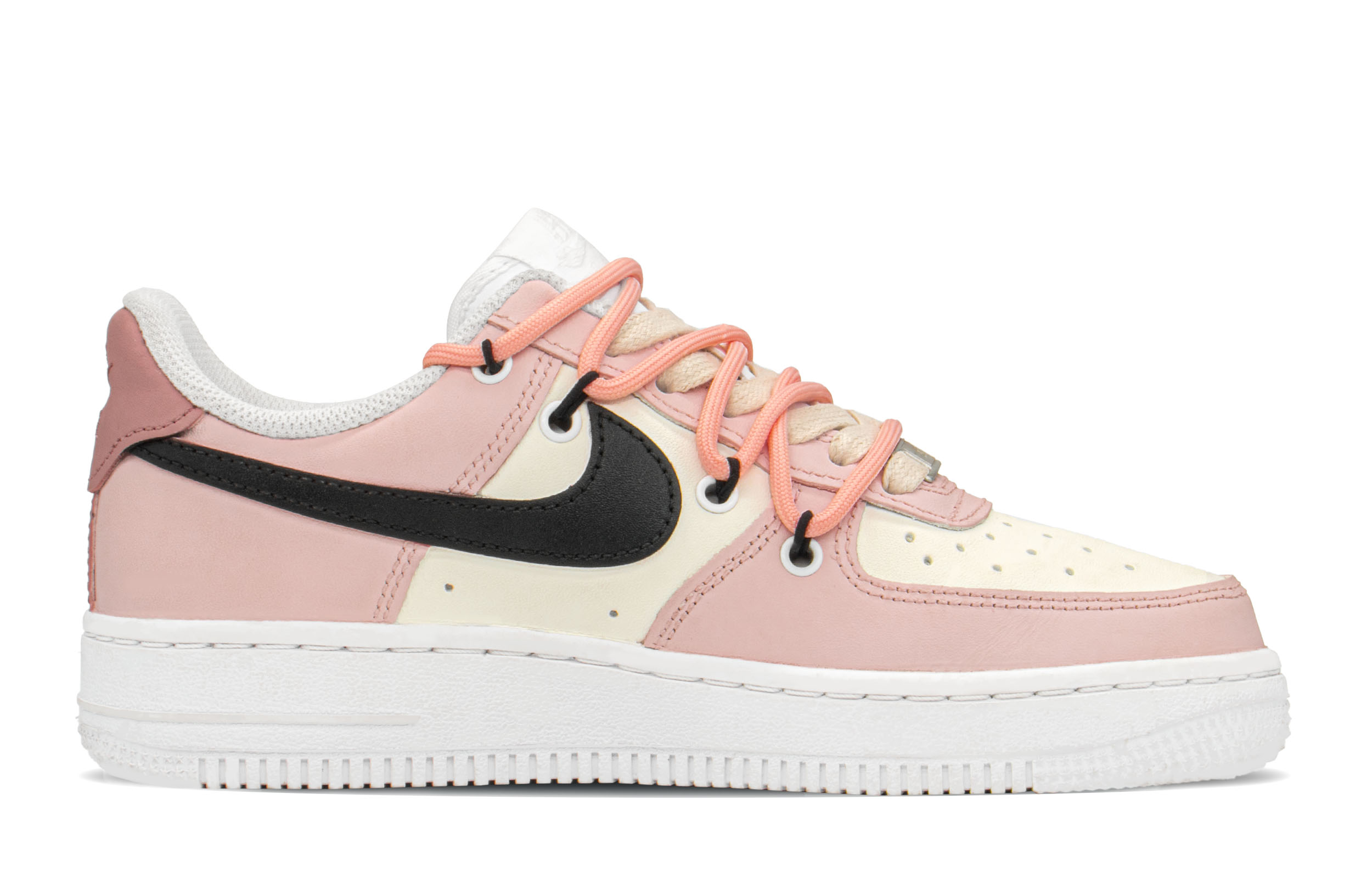 

Кроссовки Nike Air Force 1 Skateboard Shoes Women's Low-Top Pink Beige