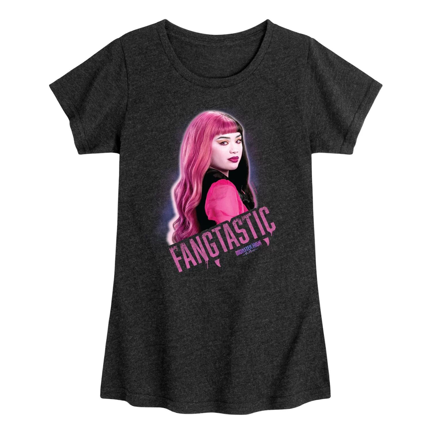 

Футболка с рисунком Monster High: The Movie Fangtastic для девочек 7–16 лет Licensed Character, черный