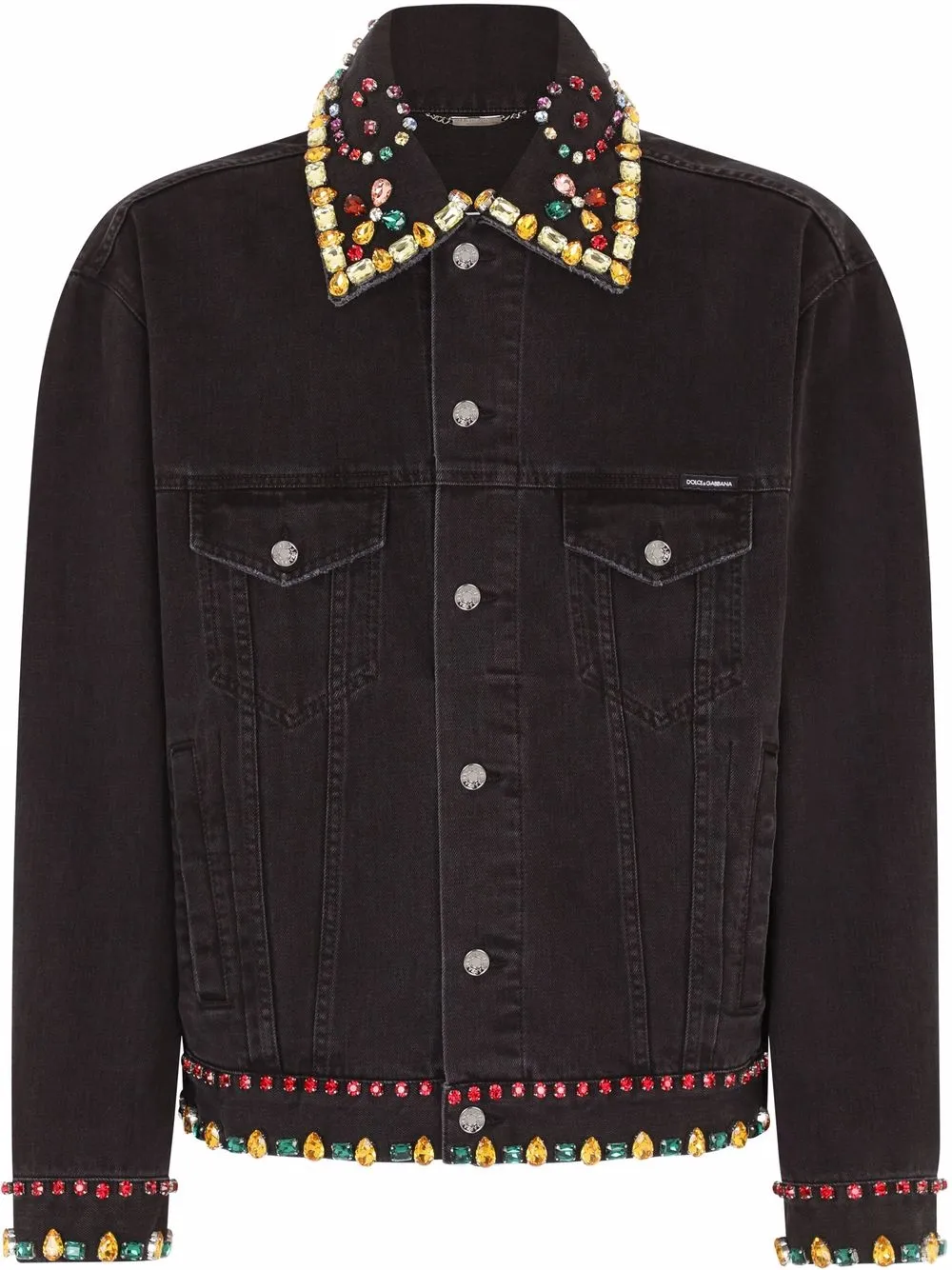 

Декорированная джинсовая куртка DOLCE & GABBANA, черный