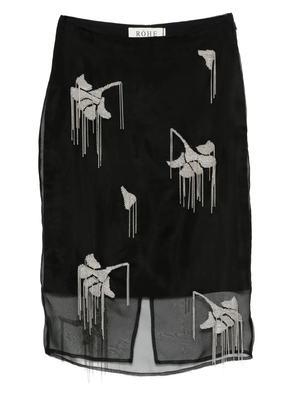 

Юбка с цветочным декором Róhe, черный