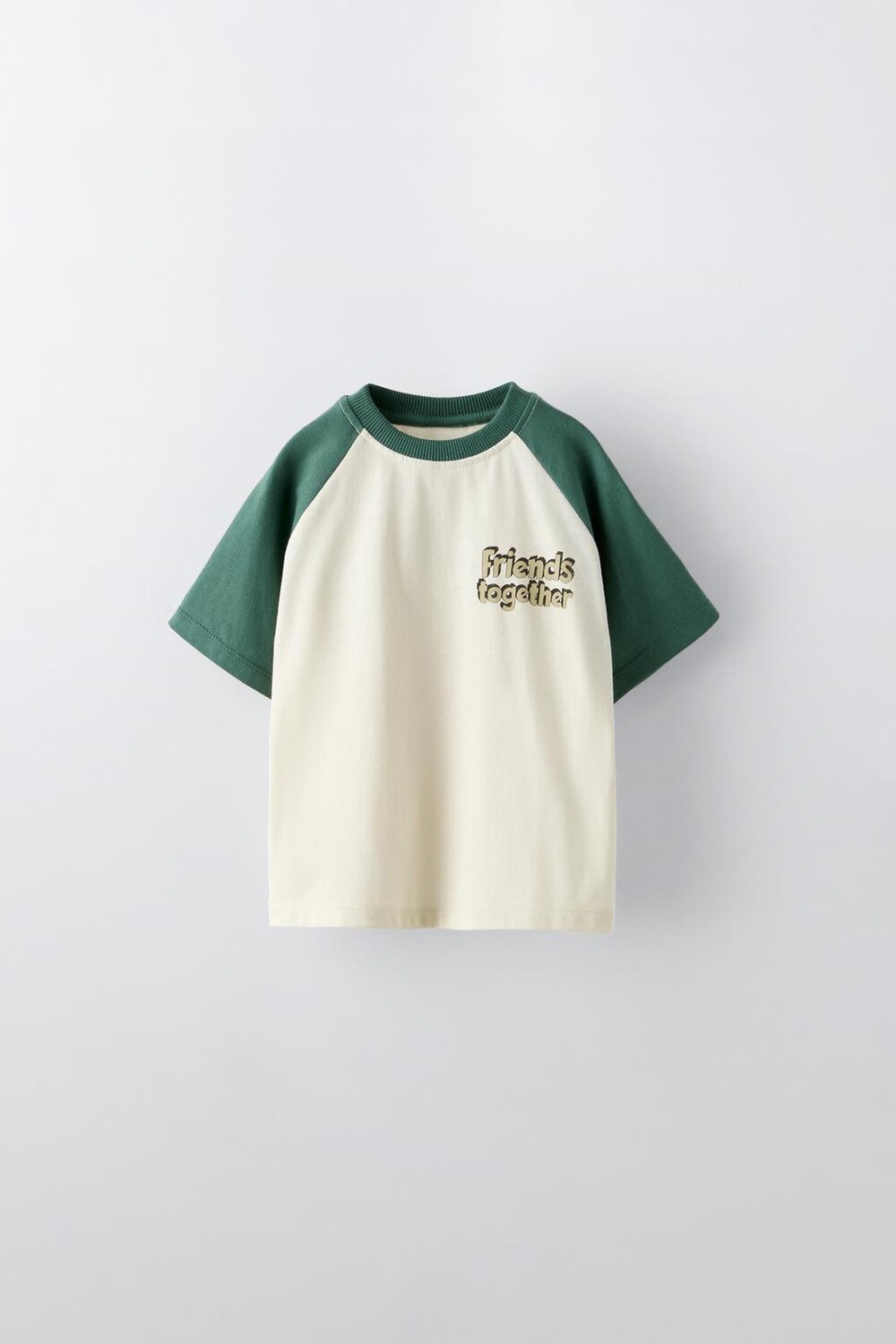 

Футболка с лозунгом ZARA, зеленый