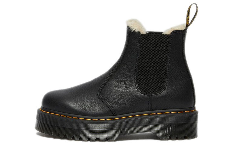 Ботинки Dr. Martens 2976 Faux Fur Lined Platform Chelsea, черный