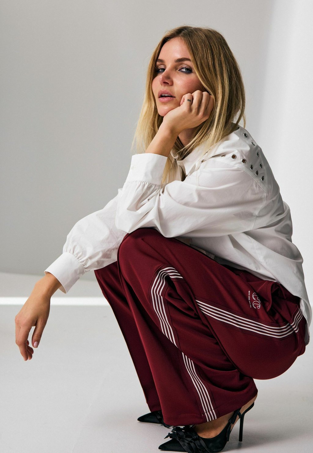 

Блузка на пуговицах TRINACC EYELET SHIRT Co'couture, белый