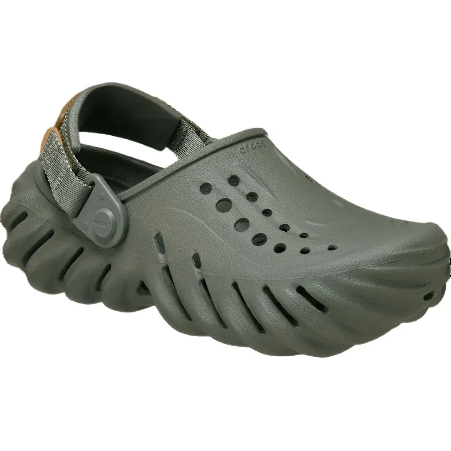 Детские сабо Crocs Kids' Clogs зеленые — фото 3