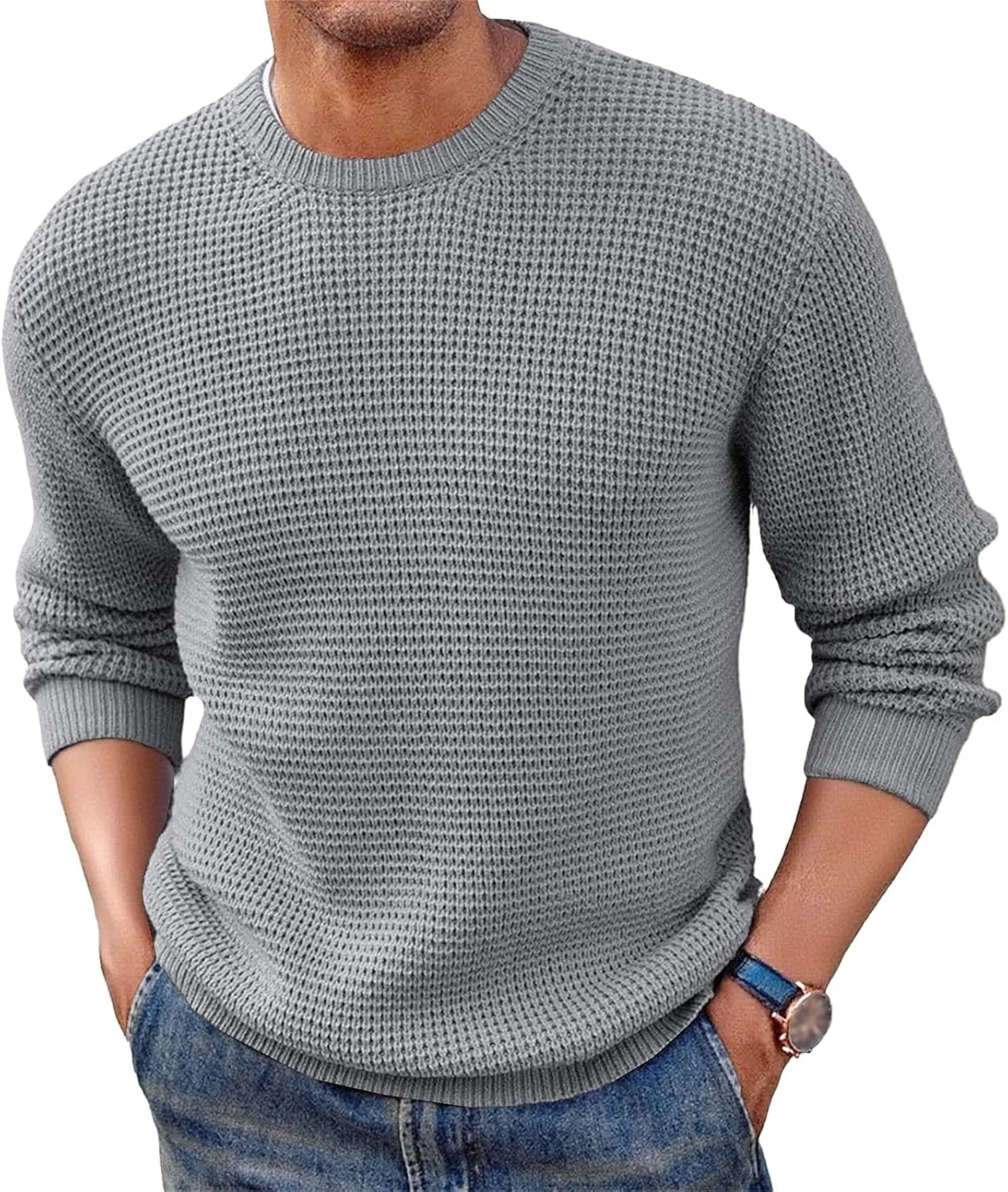 

Мужской свитер с длинным рукавом