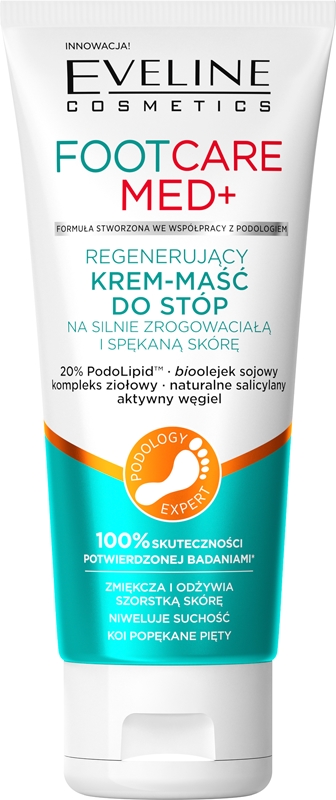 

Смягчающий крем для ног Foot Care Med для потрескавшейся кожи Eveline Cosmetics, 100 мл