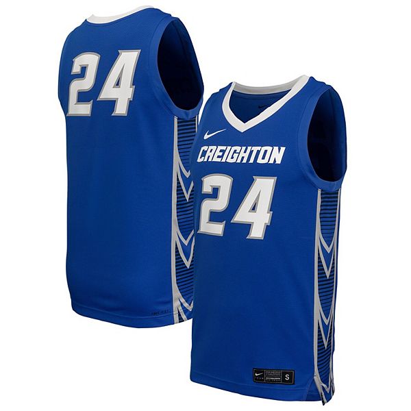 Мужская баскетбольная футболка creighton bluejays Nike — фото 2