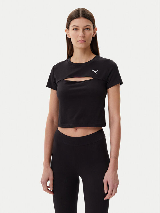 

Облегающая футболка Ess Cut-Out 631164 Puma, черный