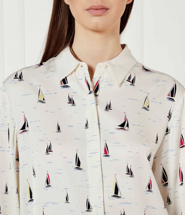 Рубашка Regular fit Tommy Hilfiger, экрю — фото 4