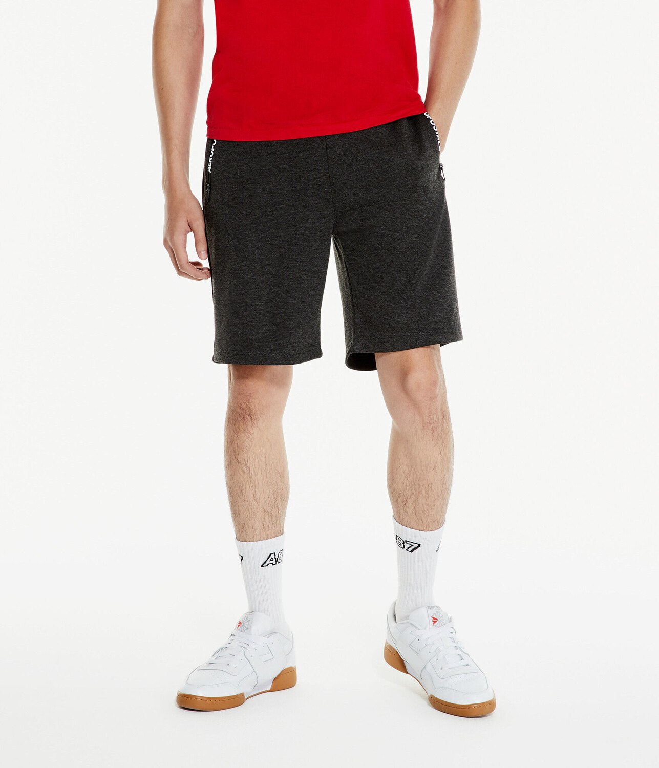 

Шорты из флиса Aero MVMNT Tech, 9 дюймов Aeropostale, серый