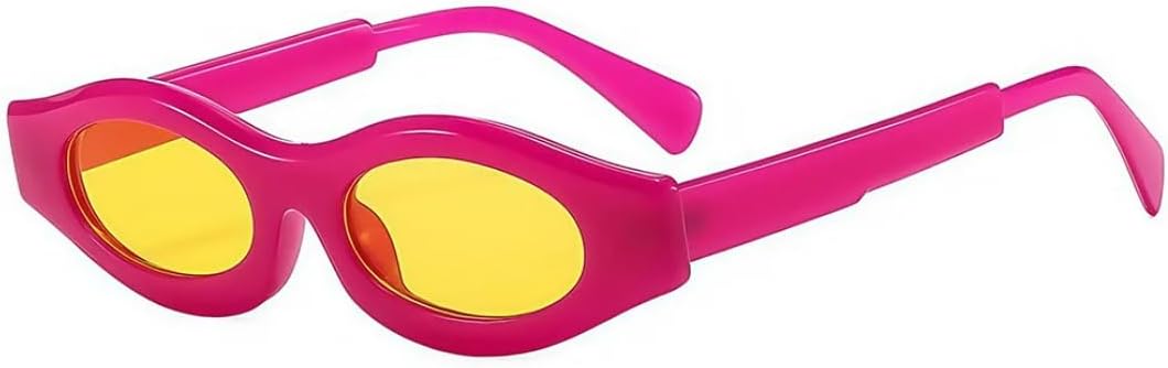 

Ретро-солнцезащитные очки овальной формы с леопардовым принтом для женщин, роскошные, повседневные, универсальные, для мужчин, защита от УФ-излучения UV400 SZVVBKK, Pink Yellow