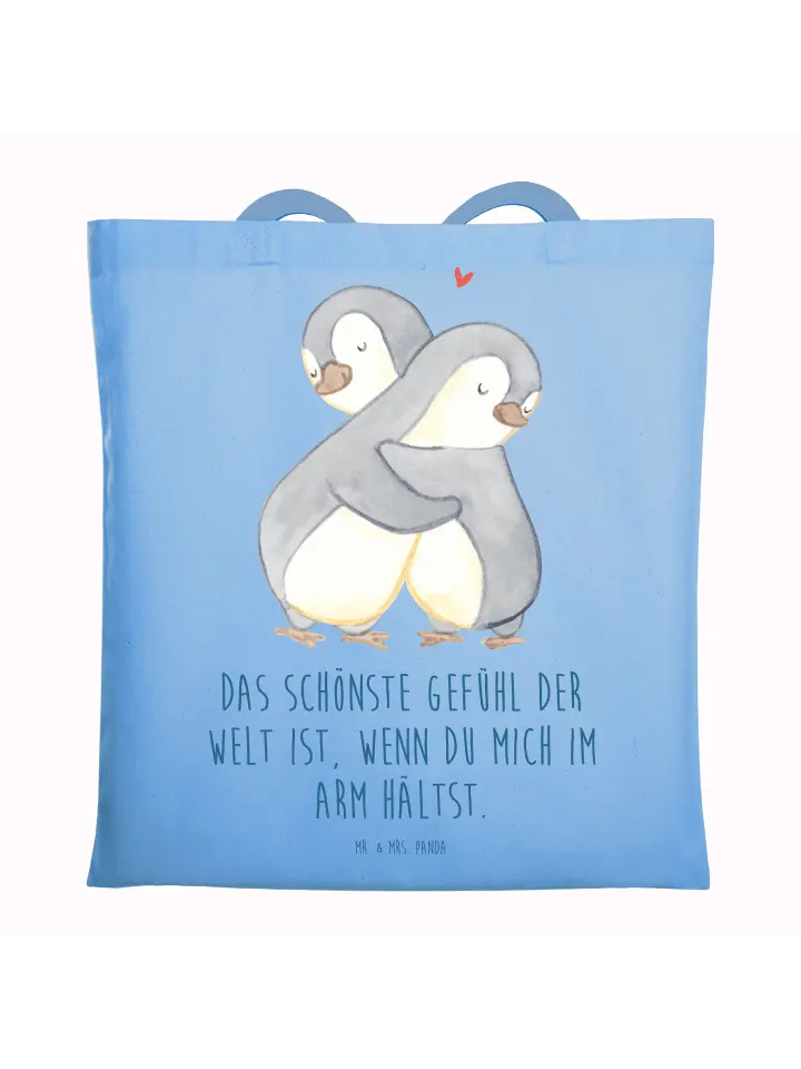 

Сумка для переноски Mr & Mrs Panda Pinguine Kuscheln, небесно-синий