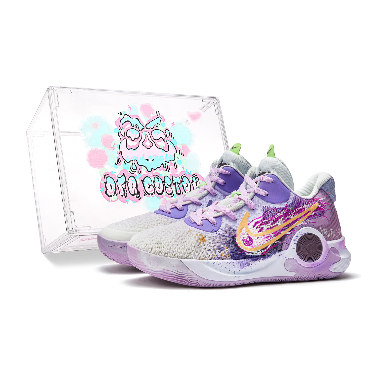 

Кроссовки Nike Vintage Basketball Shoes Unisex Mid-top Purple, фиолетовый