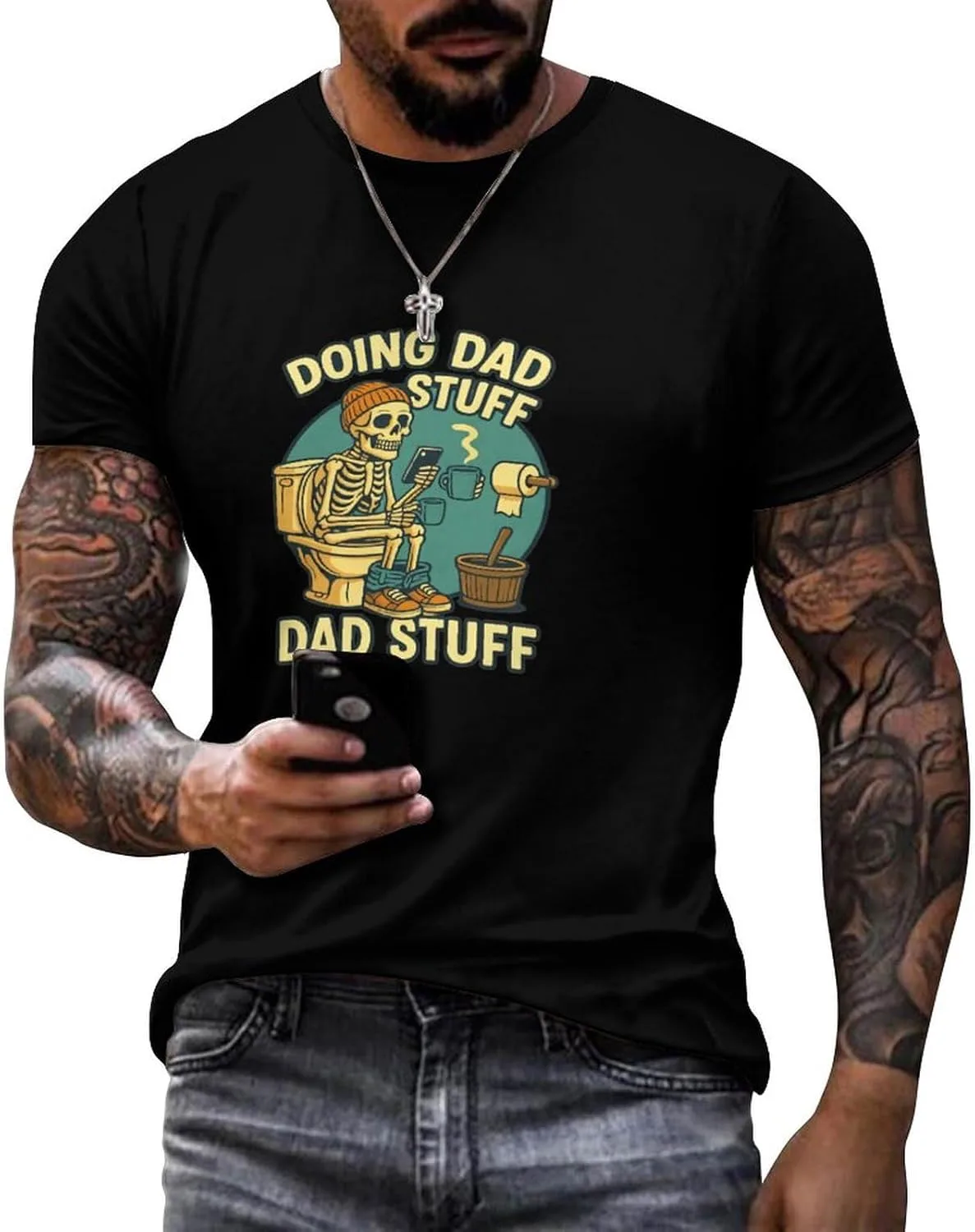 

Футболка Cotton T-Shirt Casual Toilet Time Eafxzmlrq