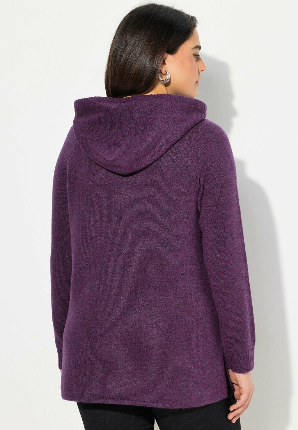 

Толстовка с капюшоном SEQUINED LONG SLEEVE Ulla Popken, фиолетовый