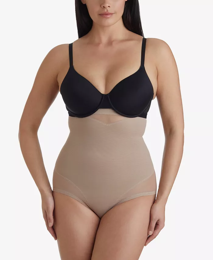 

Женские утягивающие трусы с высокой талией Extra Firm Tummy-Control Sheer Trim 2785 Miraclesuit, коричневый