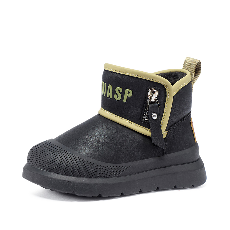 

Противоскользящие легкие утепленные водонепроницаемые детские ботинки kids' BIG WASP, черный