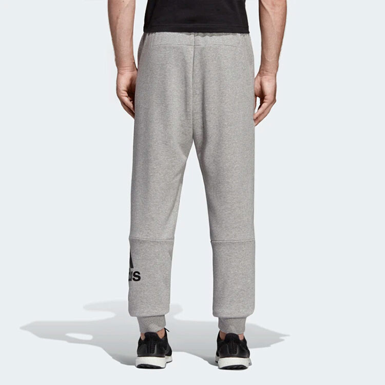 ESSENTIALS Трикотажные спортивные штаны мужские светло-серые Adidas, серый — фото 4