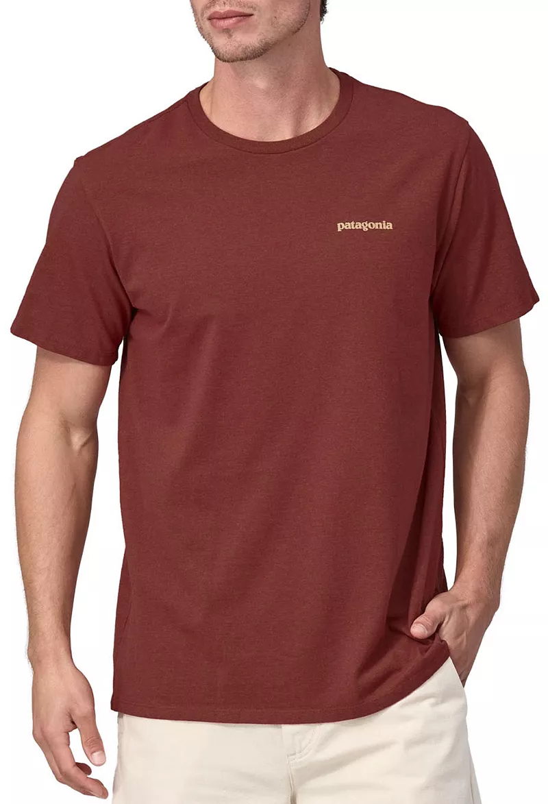 

Футболка Patagonia Fitz Roy Icon Responsibili для взрослых, цвет Mangrove Red