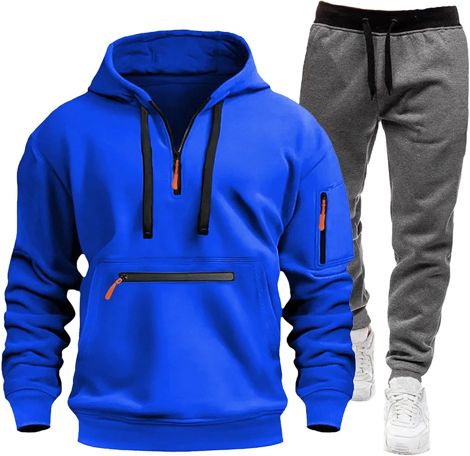 Спортивный костюм из 2 предметов, флис, Blue